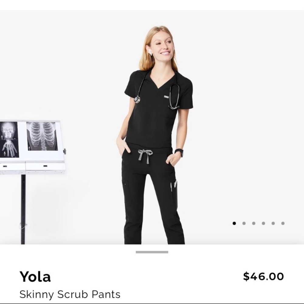 Figs yola skinny scrub pants